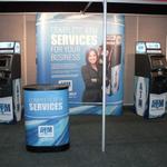 complete atm service trade show display